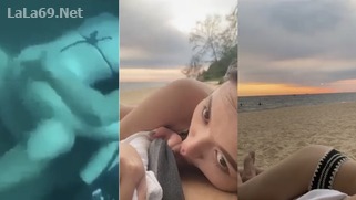 Phần 2 Hot Girl Thư Vũ Bíu bìu trên bãi cát vs phịch nhau dưới Biển